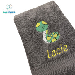 Snake Towel - Personalised - Flannel / Hand Towel / Bath Towel