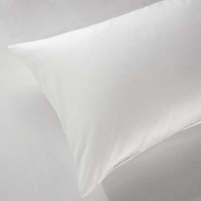 Mitre Essentials Supreme Bag Pillowcase In White - 70/30 Cotton Rich -
