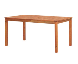 Outdoor Dining Table 150x90x74 Cm Solid Acacia Wood Natural Oiled