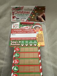 Scratch Off Christmas Countdown Elves Calendar