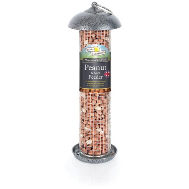 Harrisons Hammertone Silver Peanut Suet Feed 30cm - Sturdy Hanging