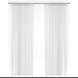 Ikea Lill Sheer Net Curtains 1 Pair White Long Curtains White Curtains