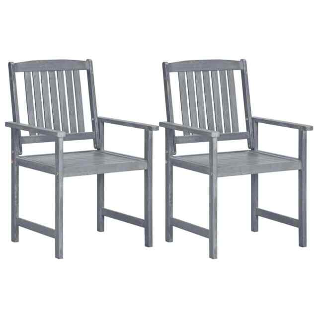 Garden Chairs Outdoor Chair Seat Patio Dining Chair Solid Acacia Wood