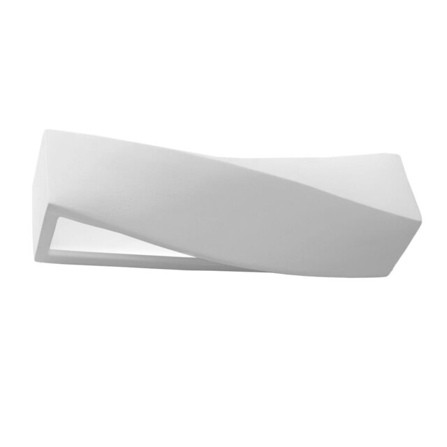 Modern Wall Lamp Sigma Ceramic White E27 Led Sollux Lighting Light Up