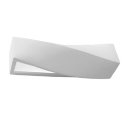 Modern Wall Lamp Sigma Ceramic White E27 Led Sollux Lighting Light Up