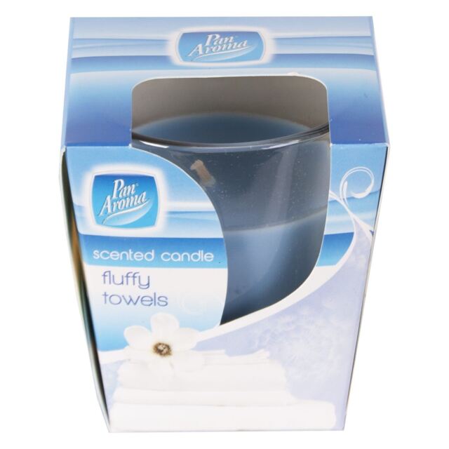 Scented Candle Pan Aroma Glass Jar Fluffy Towels