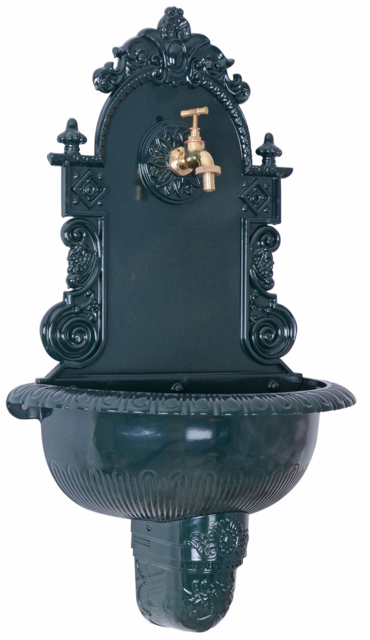 Historical Wall Fountain Antique Green – Renaissance Garden Fountain