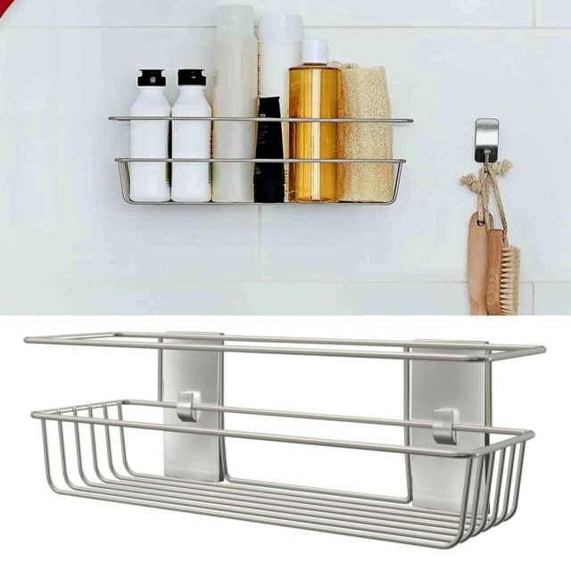 3m Command Bathroom Shower Caddy Large Satin Nickel 3 Kg Hold –