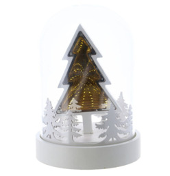 2pc Noma 18cm Christmas Tree Infinity Mirror Dome 1217020 18 Warm Led