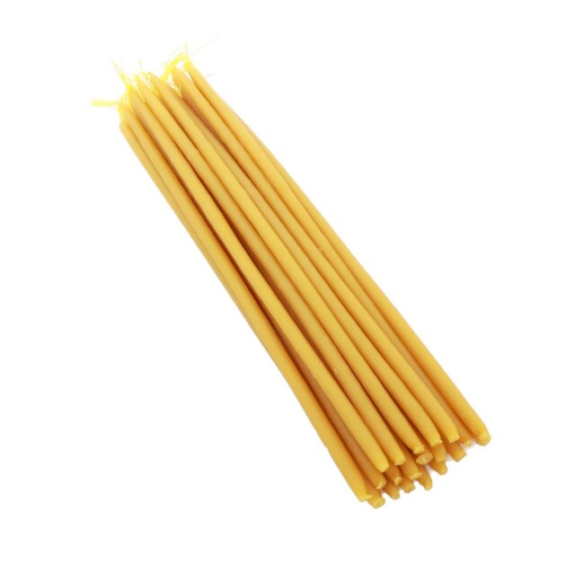 7450g (about 1000 Pcs.) Candles 100% Beeswax 24cm Handmade Greece