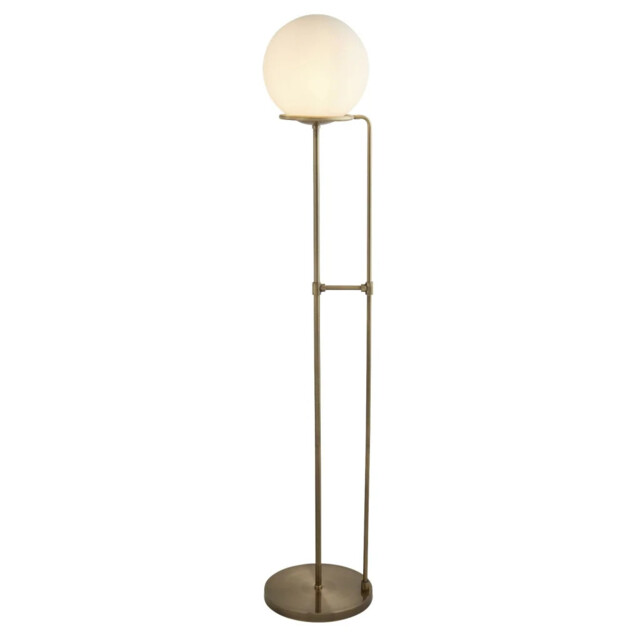 Floor Light Brass Sphere Antique Searchlight 8093ab