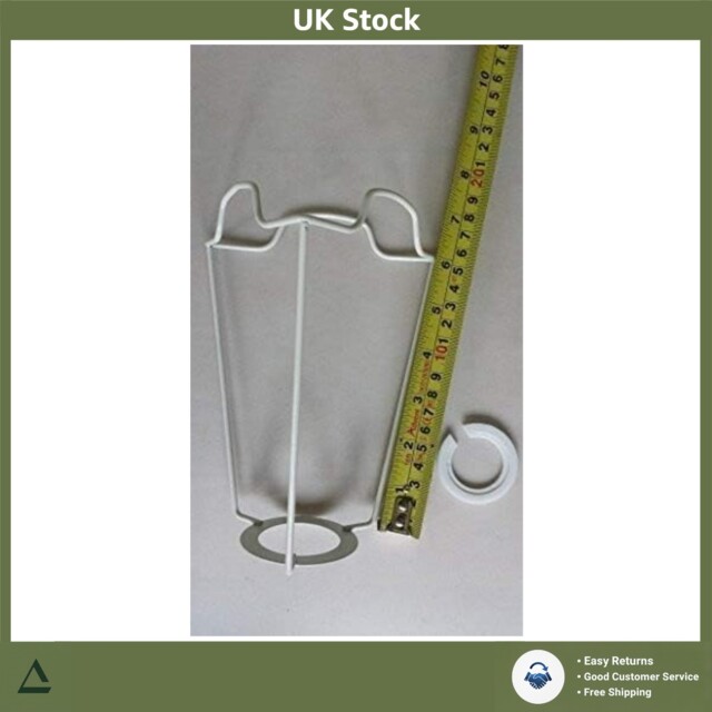 "Versatile White Es Shade Carrier For 4"" Duplex Lampshade Fitting 6"