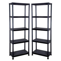 Plastic Shelving Storage Unit Garage Shed Warehouse Racking Shelf