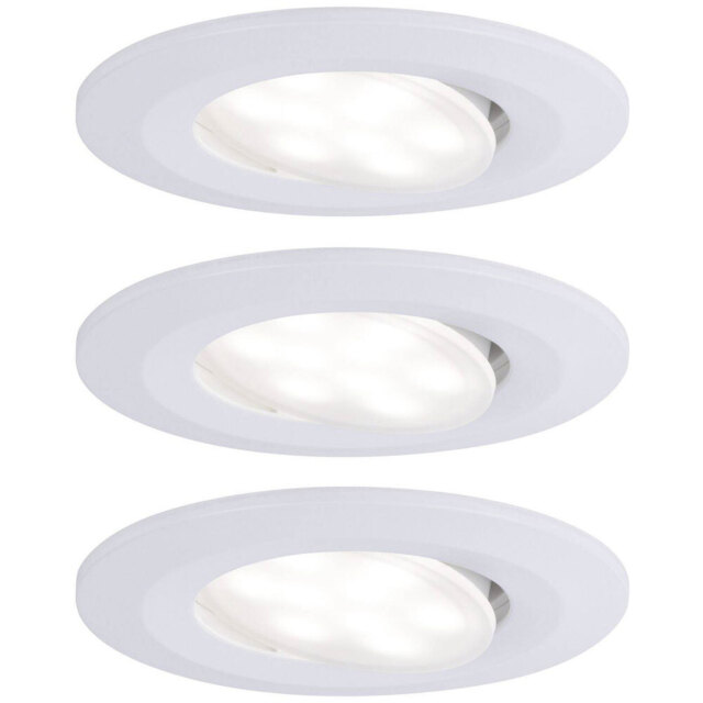Paulmann 99927.0 Calla Led Recessed Light Set 18w Ip65 Matt White