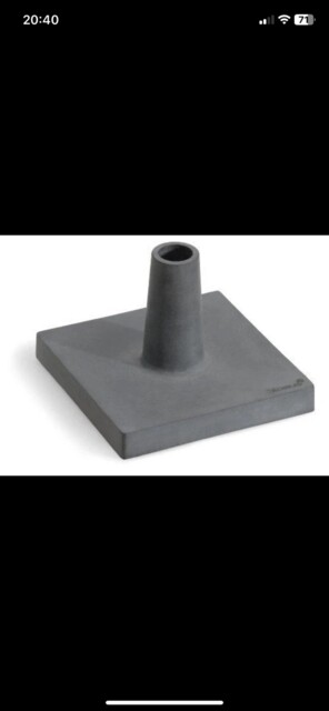 Baso Polystone Base For Blomus Torches/bird Bath With Wooden Poles