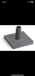 Baso Polystone Base For Blomus Torches/bird Bath With Wooden Poles
