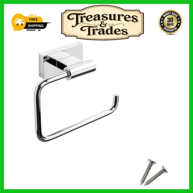 Modern Chrome Stainless Steel Wall Mounted Toilet Roll Holder