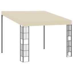 Wall-mounted Gazebo 3x3 M Cream Fabric Vidaxl