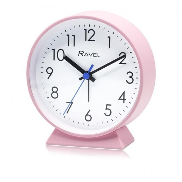 Ravel Bedside Morden Round Large Alarm Clock Multipal Colour