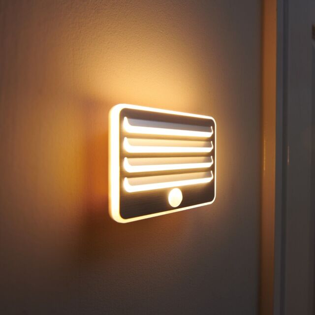 Auraglow Motion Sensor Pir Led Wireless Battery Operated Night Lights,