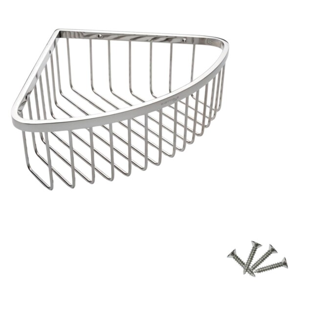 Sagittarius Rustproof Corner Shower Caddy – Stainless Steel, Chrome,