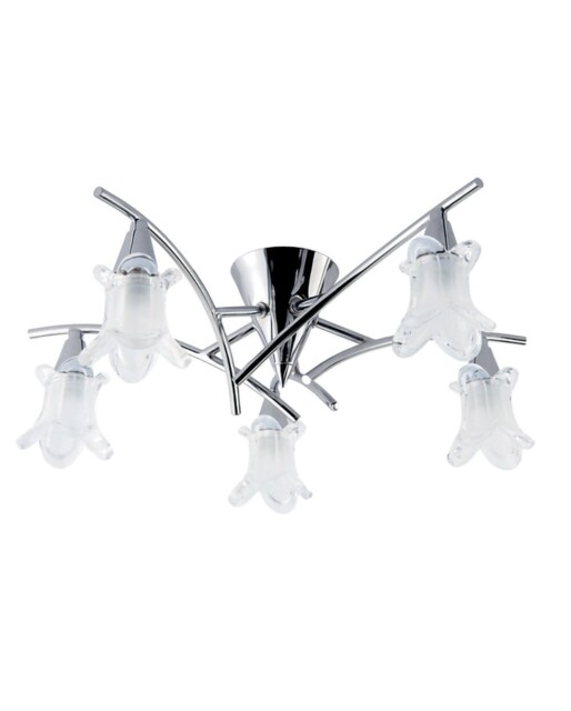 Searchlight Portland Semi-flush Ceiling Light 4735-5cc