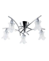 Searchlight Portland Semi-flush Ceiling Light 4735-5cc