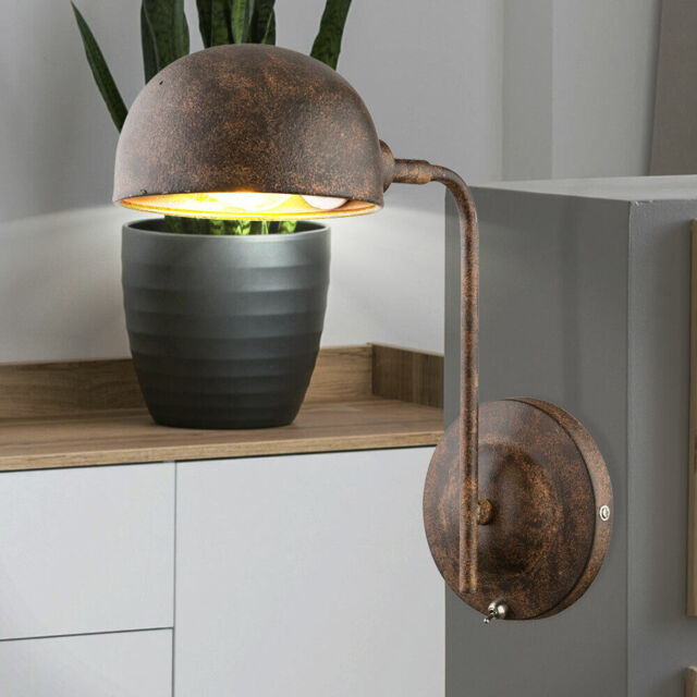 Globo 58307w Wall Lamp - Reading Lighting Brown/gold Rust Metal