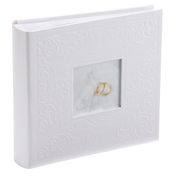 "Kenro Pearl White Wedding Photo Album For 6x4"" Or 7x5"" With Embossed"