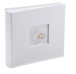 "Kenro Pearl White Wedding Photo Album For 6x4"" Or 7x5"" With Embossed"