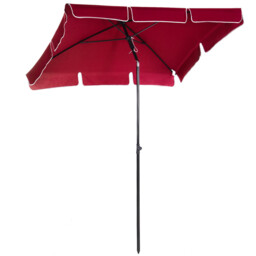 2x1.25m Patio Parasol Umbrella Aluminium Tilt Garden Sun Shade