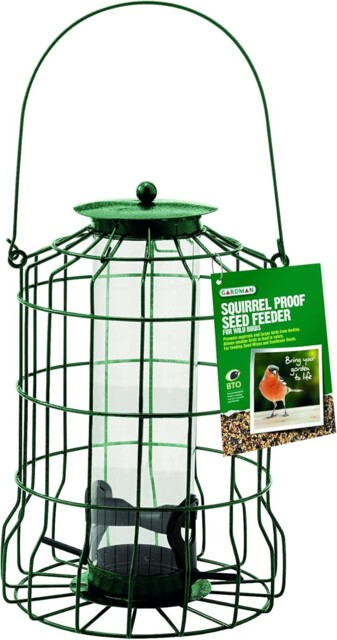 Gardman Bird Seed Feeder, Natural, 16 X 16 X 25.5 Cm