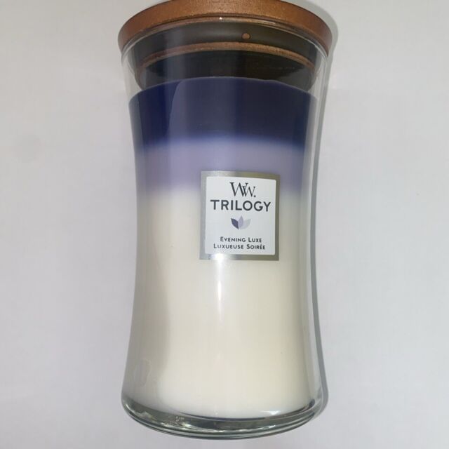 Woodwick Candle Evening Luxe Trilogy Large Hourglass Scent Decor Gift