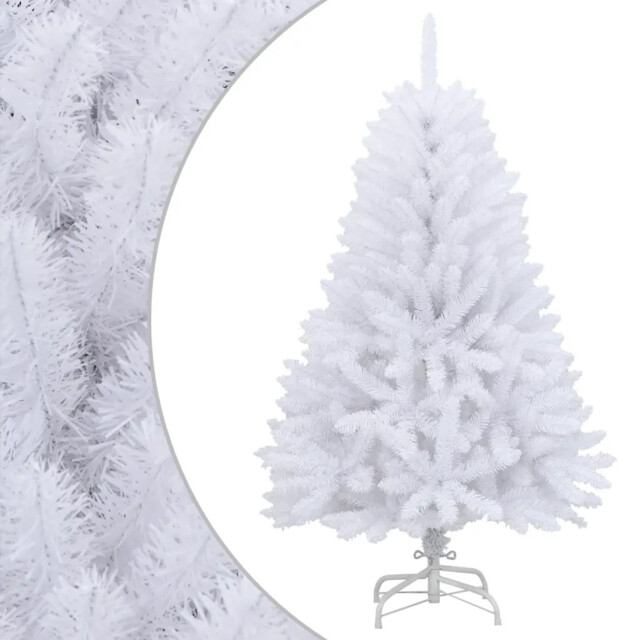 Artificial Hinged Christmas Tree With Stand White 120 Cm Vidaxl