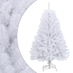 Artificial Hinged Christmas Tree With Stand White 120 Cm Vidaxl