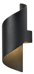 Outdoor Light Black Bude Led Wall Ip54 4000k Zink Zn-42066-blk