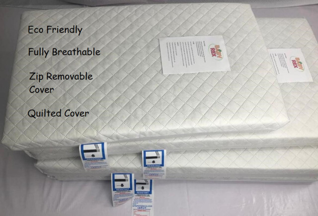 Spacesaver Cot Mattress 85cm X 50cm X 7cm Zipped Cover Uk Mfd Non