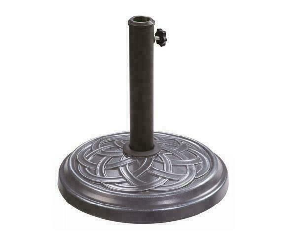12kg Metal Effect Parasol Base For Garden Patio Parasol