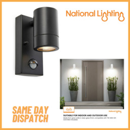 Pir Motion Sensor Led Wall Light Gu10 Bulkhead Waterproof Security