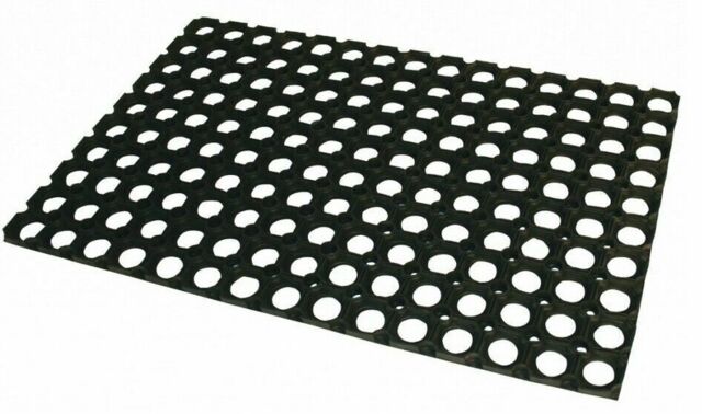 Rondo Outdoor Boot Scraper Rubber Door Mat Patio Doorway Non Slip Mat