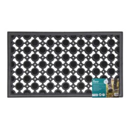 Circles Design Outdoor Rubber Scraper Door Mat 40cm X 70cm Slip