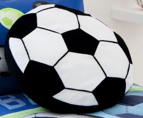 Football Shaped Filled Cushion Throw Rug Footie Fan