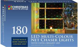 Christmas Lights 180 Led Net 8 Mode Sequence Multi Coloured 77820