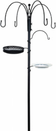 Bird Feed Station Garden Hanging Feeder Water Bath Black 2.26m A04390