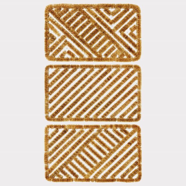 Heavy Duty Outdoor Large Boston Door Entrance Mat 45x75cm Wire Brush