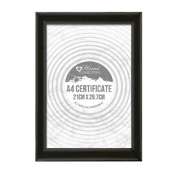 [set Of 4] Black Styrene A4 (21 X 30cm) Certificate Photo Frame