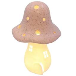 Shudehill Giftware Mushroom Glow Led House - Tall Pink 343022