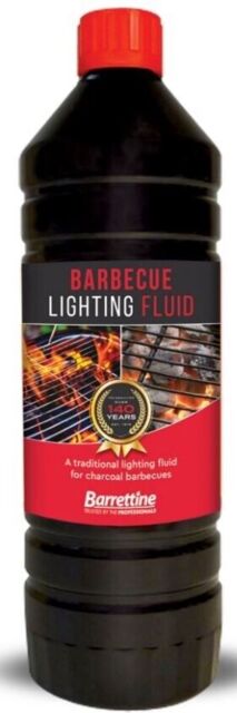 Barbecue Lighting Fluid Bbq Charcoal Fuel Barrettine 1l