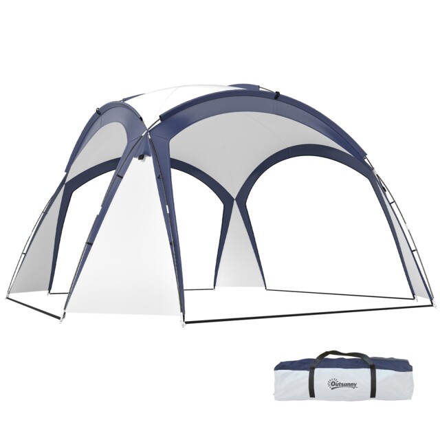 Outsunny Outdoor Gazebo Event Dome Shelter Party Tent For Garden Cream
