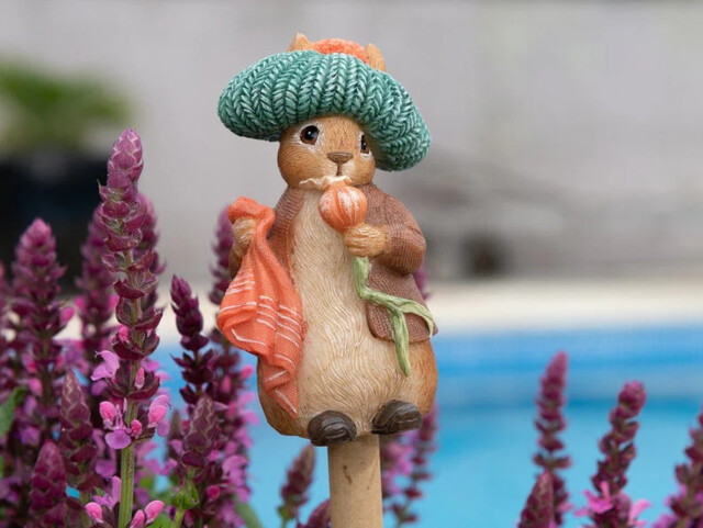 Beatrix Potter Benjamin Bunny Stake Topper Cane Companion Ornament
